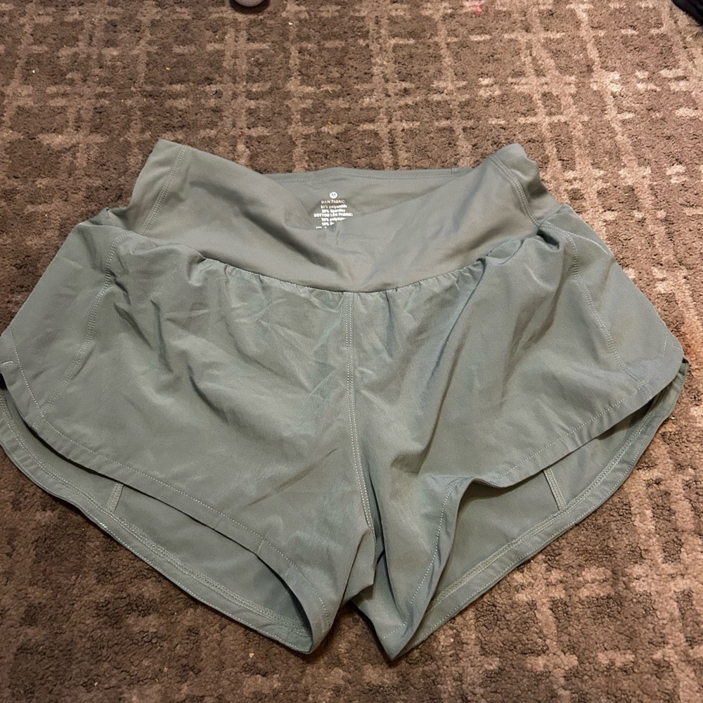 Women's Green Athletic Shorts
